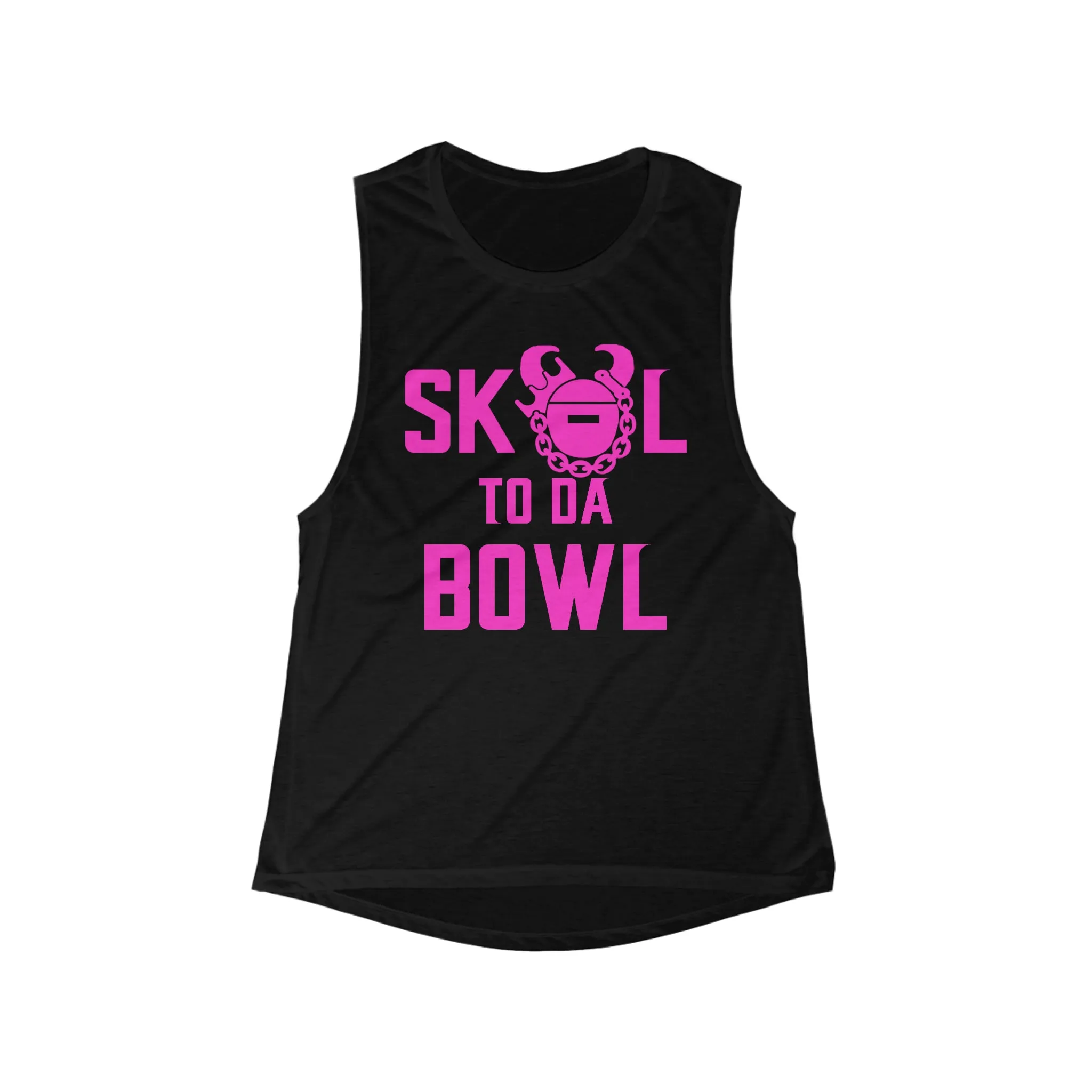 Women's Flowy Scoop Muscle Tank - to da BOWL