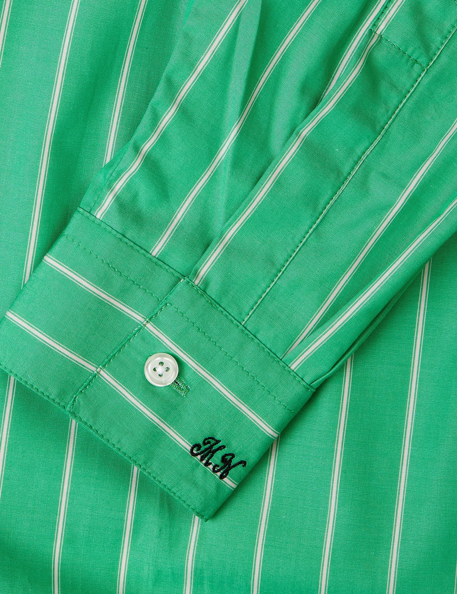 Yarpo Crane Shirt, YD Stripe/Bright Green