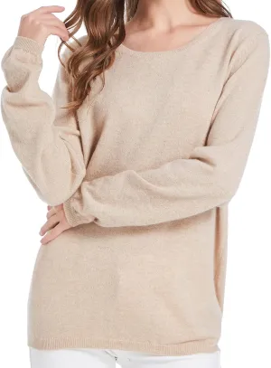 ZOEZOE Women Cashmere Sweater Womens Long Sleeve Round Neck Pullover 100% Pure Cashmere Knitted Sweaters
